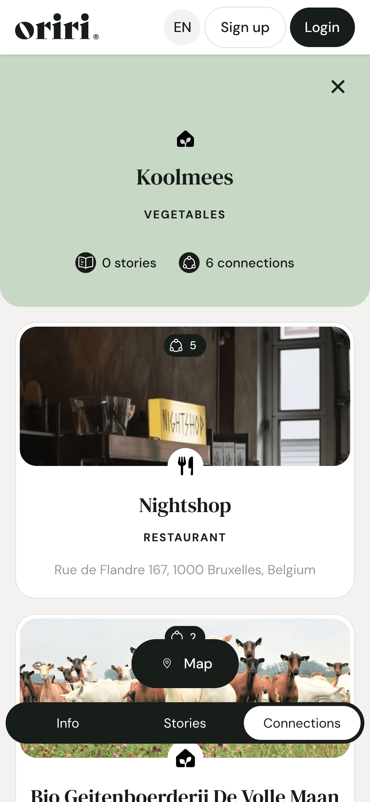 Laat je netwerk zien. Zet de chef-koks en winkels waarmee u samenwerkt in de schijnwerpers.